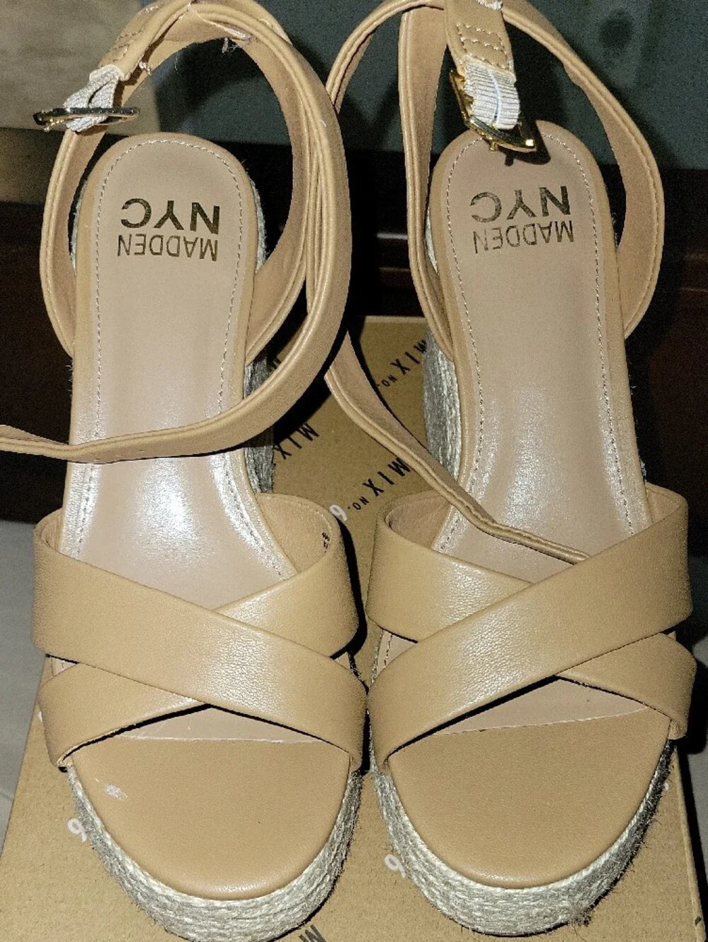 Women’s Tan Espadrille Platform Sandals